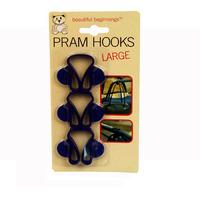 Pack Of 3 Large Pram Hooks