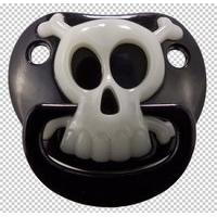 pacifier billy bob pirate black skull