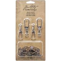 Pack Of 12 Swivel Clasps For Craft Projects