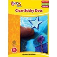 Pack Of 96 10mm Clear Sticky Dots