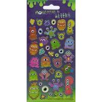 Paper Projects Monsters And Aliens Sparkle Stickers
