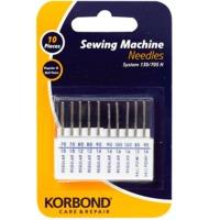 pack of 10 sewing machine needles