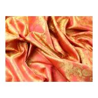 paisley weave jacquard lining fabric 24 coral