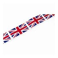 Patriotic Union Jack Acetate Ribbon