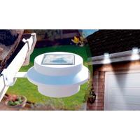 pack of 2 white solar gutter lights