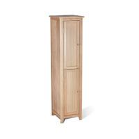 Pacific Tall Bathroom Cabinet In Solid Oak With 2 Doors