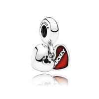 Pandora Disney, Mickey and Minnie Charm 791441NCK - Silver