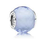 Pandora Petite Facets Synthetic Blue Quartz Charm 791499SBQ - Blue