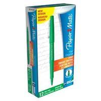Paper Mate Flair Nylon Fine Line Marker 1.1mm Tip 0.8mm Line (Green) Pack of 12 Pens