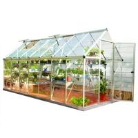 palram harmony 6 x 14 silver greenhouse