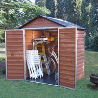 Palram 6ft x 5ft (1.87m x 1.63m) Skylight Plastic Apex Shed