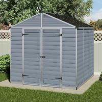 Palram Skylight 8 x 8 Dark Grey Shed