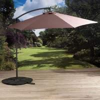 pagoda taupe 3m cantilever parasol