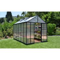 palram glory 8 x 12 anthracite greenhouse