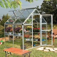 palram harmony 6 x 8 silver greenhouse