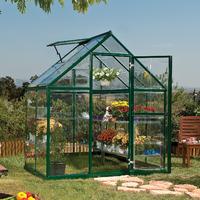 palram harmony aluminium frame greenhouse green