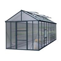 palram glory 8 x 20 anthracite greenhouse