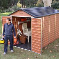 palram skylight extra large plastic apex shed