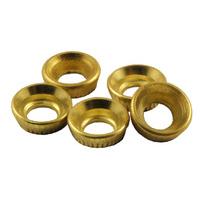 pack of 10 insert socket cups brass