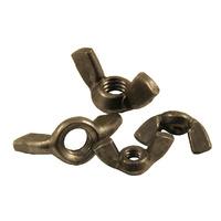 pack of 10 wing nuts steel bsw