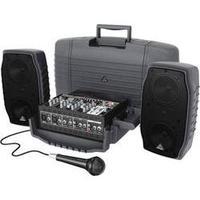 Passive PA speaker set Behringer PPA200 Built-in mixer, incl. microphone