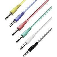 Paccs 6.3 mm Jack Instrument cable Multi-colour Jack male mono