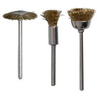 pack of 3 rotacraft assorted brass brushes