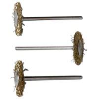 Pack Of 3 Rotacraft 3 Brass Wheel Brushes