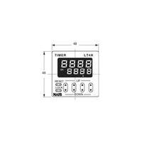 Panasonic LT4H240ACJ Time Delay Relay, Timer, 1 voltage-free changeover contact 100 - 240 Vac IP66