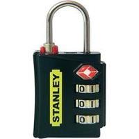 Padlock 18 mm TSA Stanley Vorhängeschlösser 81140393401 Black, Red, Yellow Combination