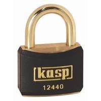 padlock 40 mm kasp k12440blaa1 gold yellow key