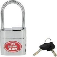 Padlock 60 mm incl. sounder Lock Alarm 2104 Stainless steel (polished) Key