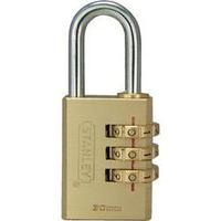 Padlock 20 mm Stanley Vorhängeschlösser 81131371401 Brass Combination