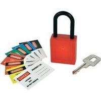 Padlock non-sparking Kasp K80040 Red Key