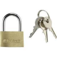 padlock 247 mm basetech 1362939 gold yellow key