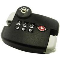 Padlock 63 mm TSA TSA LKOT-0666 Black Combination