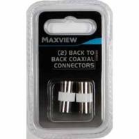 Pack Of 2 Tv Fm Back To Back Coaxial Connectors