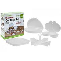 Pack Of 4 White Microwave Set.