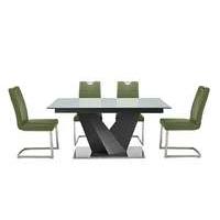 Panama Grey Dining Table and 4 Chairs