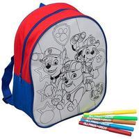 Paw Patrol Colour Your Own Backpack - Damaged
