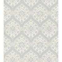 Paper Moon Wallpapers Otoman White/Silver, 252 C02
