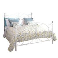 Panache Crystal Bed Frame White Kingsize