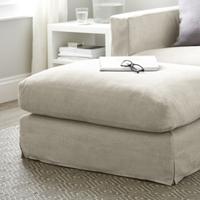 Padstow Footstool Loose Cover Cotton