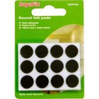 pack of 24 round self adehsive felt pads