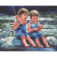 Paintsworks Paint By Numbers Fishing Pals Paint Set