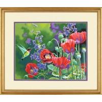 paintsworks paint by numbers hummingbird poppies paint set