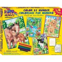 Paintsworks Pencil By Numbers Animal Friends Drawing Set