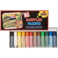 pack of 12 acrylic paints set