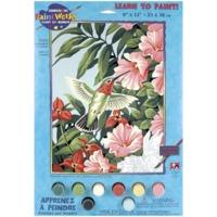 Paintsworks Learn To Paint Hummingbirds & Fuchsias Paint Set