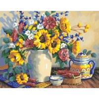 paintsworks paint by numbers sunflower still life